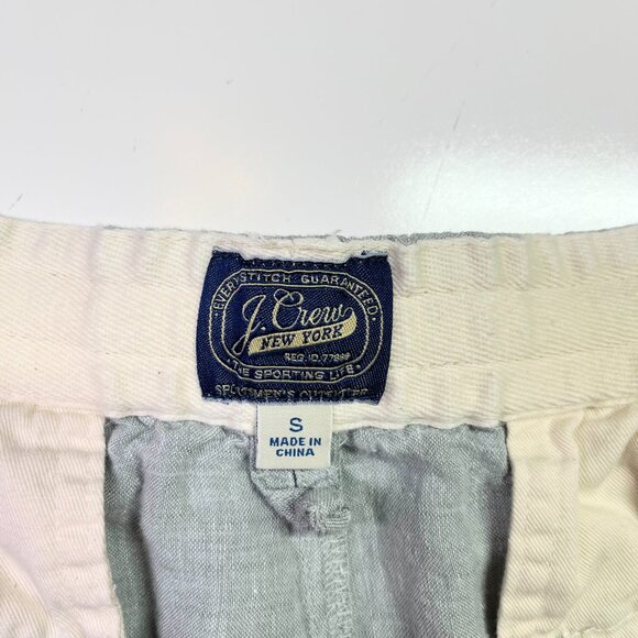 J.Crew Men's S Dock Short in Baird McNutt Irish Linen Pull-On Grey - Picture 2 of 10